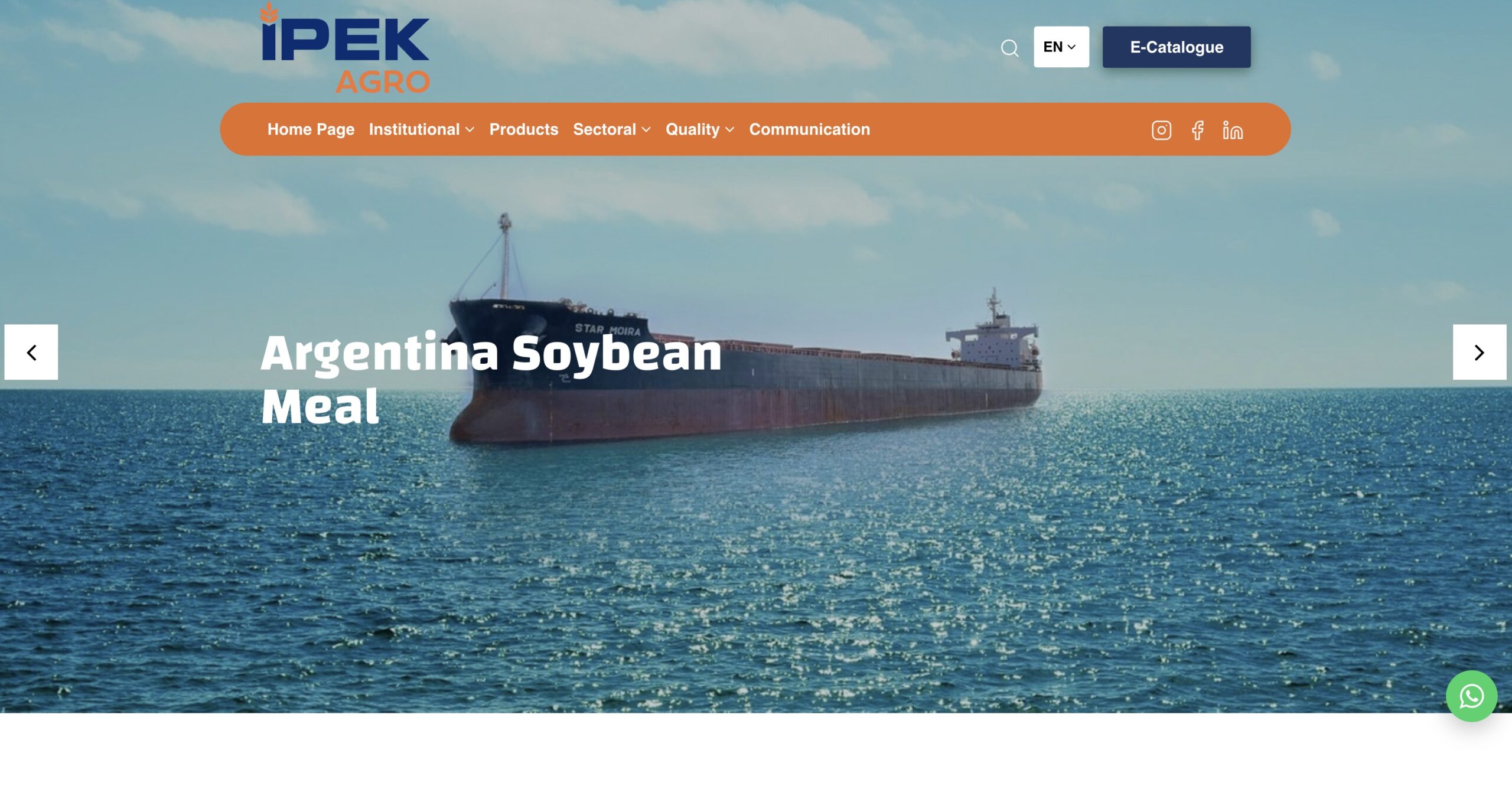 İpek Agro - Kurumsal Web projesi görseli